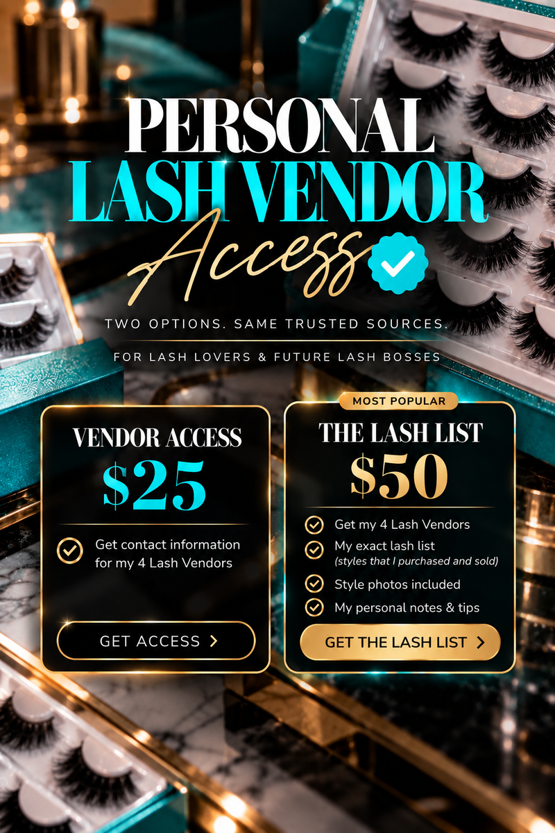 Personal Lash Vendor Access