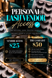 Personal Lash Vendor Access